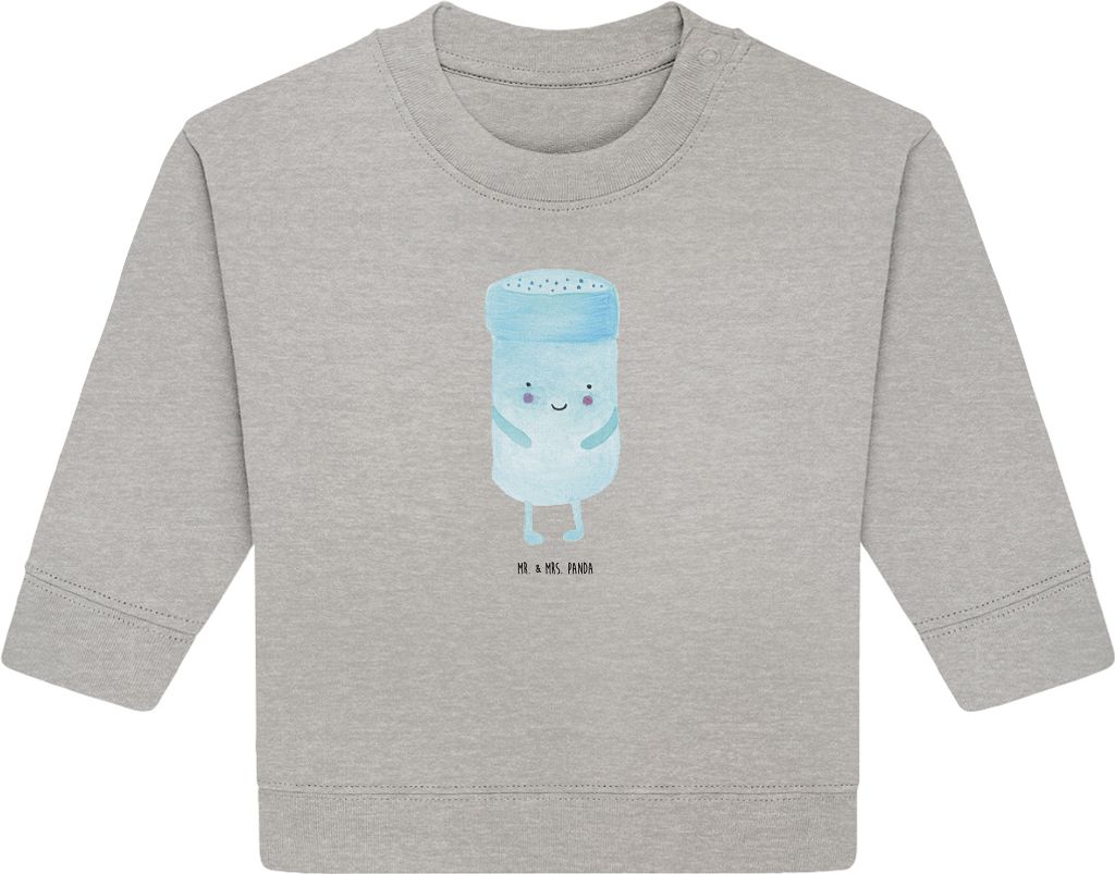 Mr. & Mrs. Panda Organic Baby Pullover Beste Freunde Salz 6. - 12. Monat - Heather Grey - Geschenk, Bullover, Lustige Sprüche, Fehlende Keywords