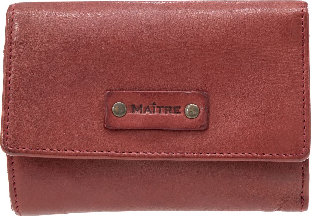 Maitre Steinbach 4060001754 Doris Purse Mh12F Leder Geldbörse Vintagelook 300 red