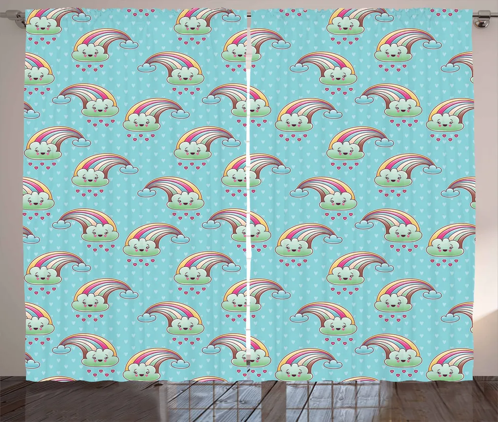 ABAKUHAUS Tenda Multicolore Anime 280x175 cm - Tessuto Tecnico