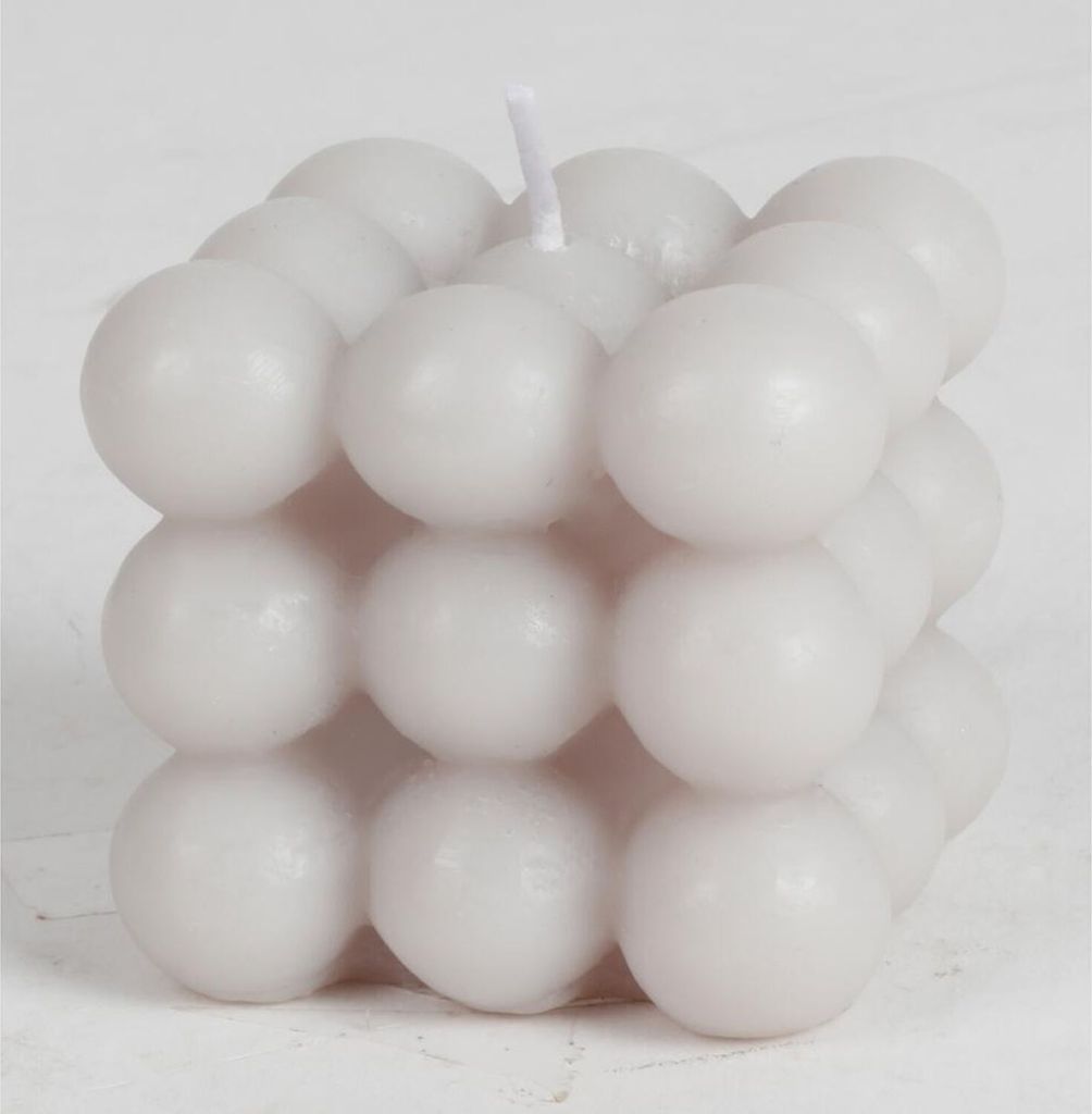 16 Stück Bubble-Kerzen 6cm Blasen Kugeln quadratisch, Produktbild 