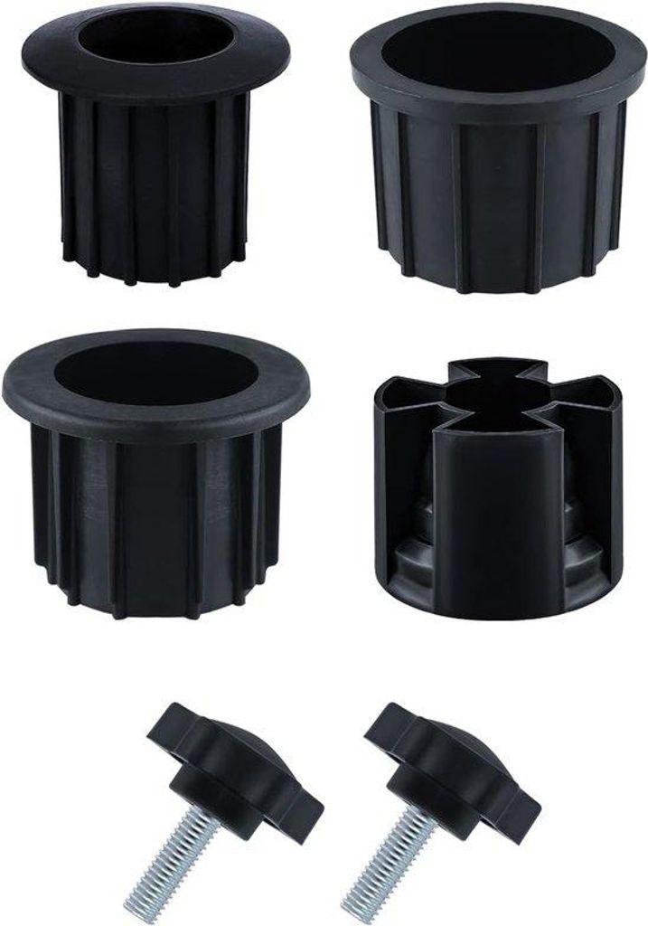 Regenparasol-Ersatzteile - 6 Stück - schwarz