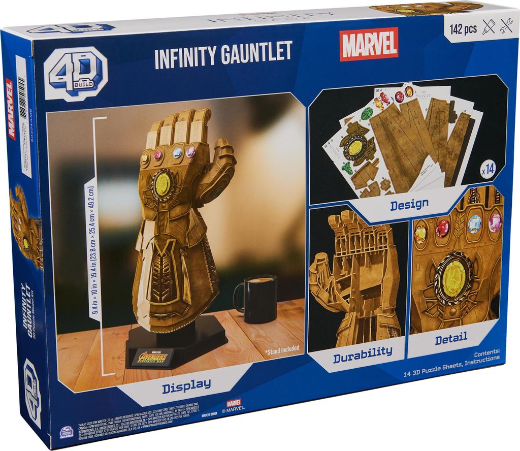 4D Build, Marvel Spider-Man 3D Puzzle Model Kit with Réunion