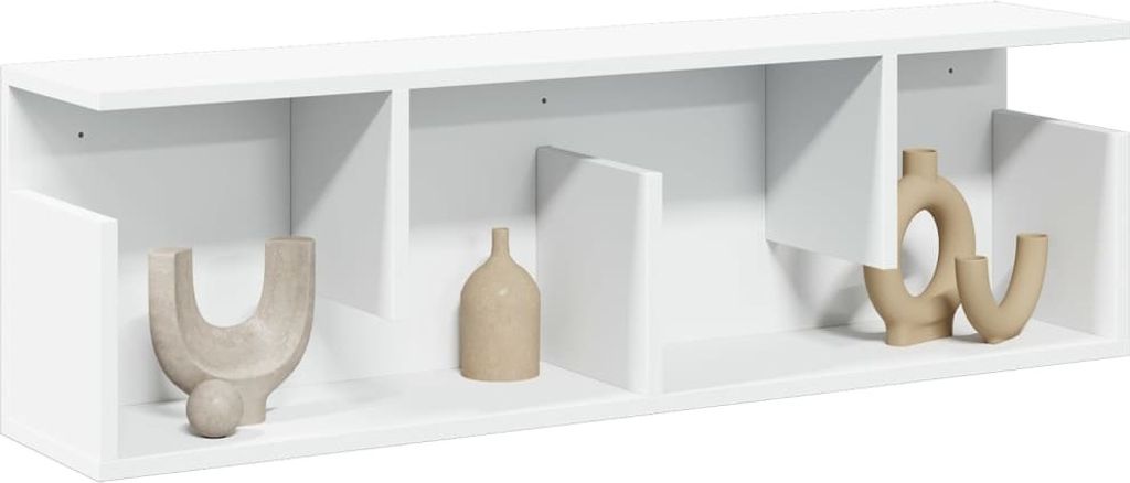 Maison Exclusive - Wandschrank 100x20x30 cm Weiß Holzwerkstoff