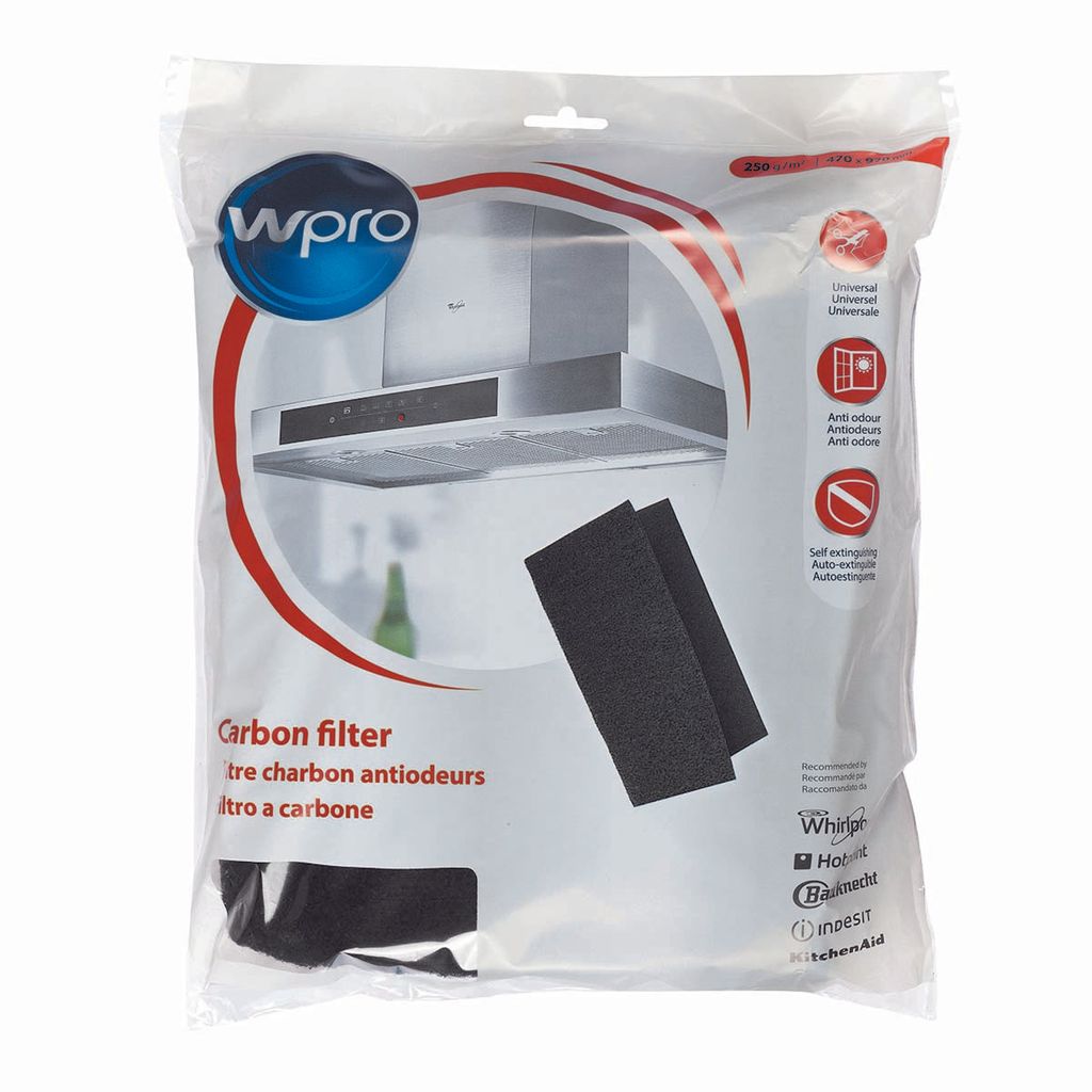 Wpro UCF017, Filter für Dunstabzugshaube, Schwarz, 1 Produktbild 
