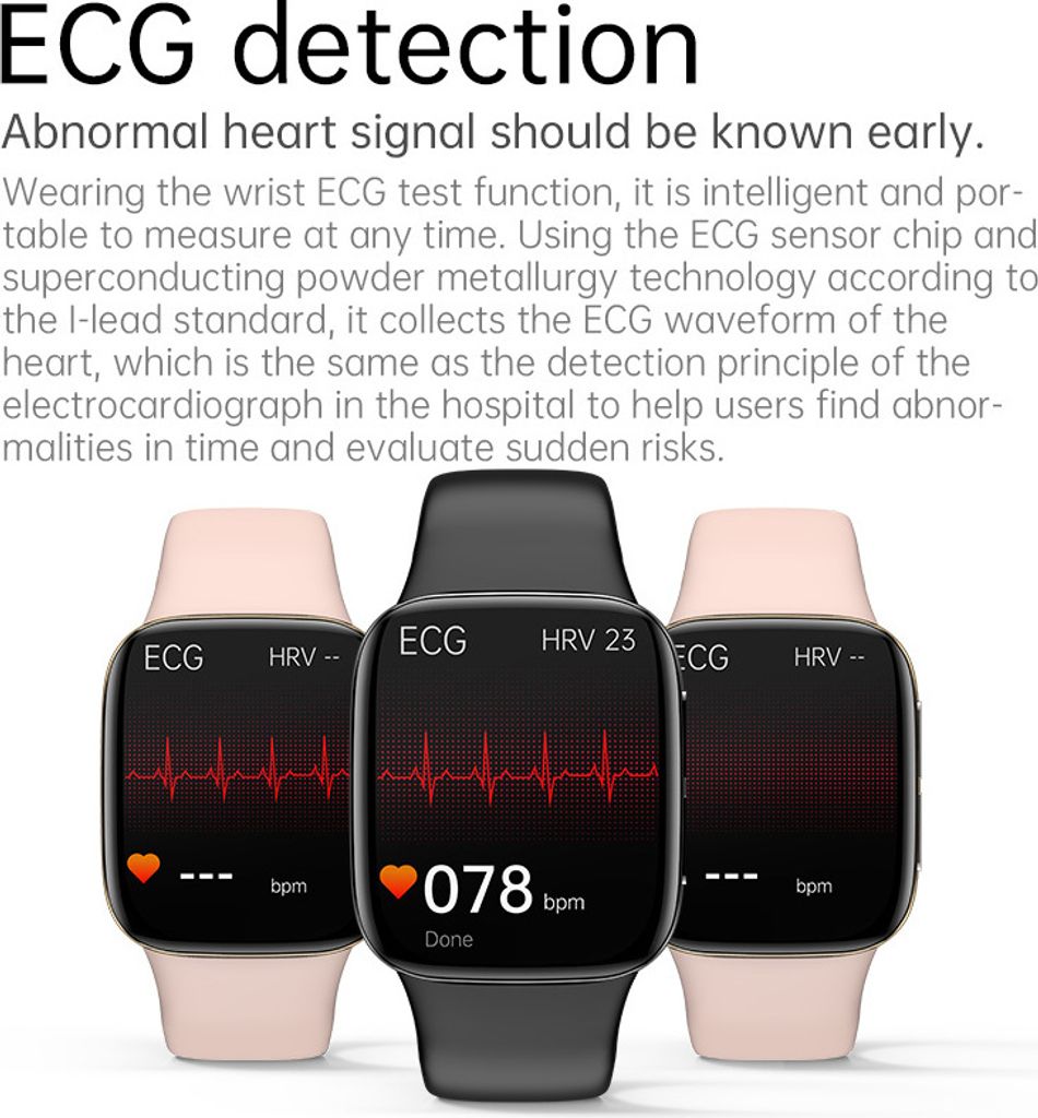 Smart Watch Ekg Uhr Testsieger Ekg Fitness Uhr Mit Ziffernblatt