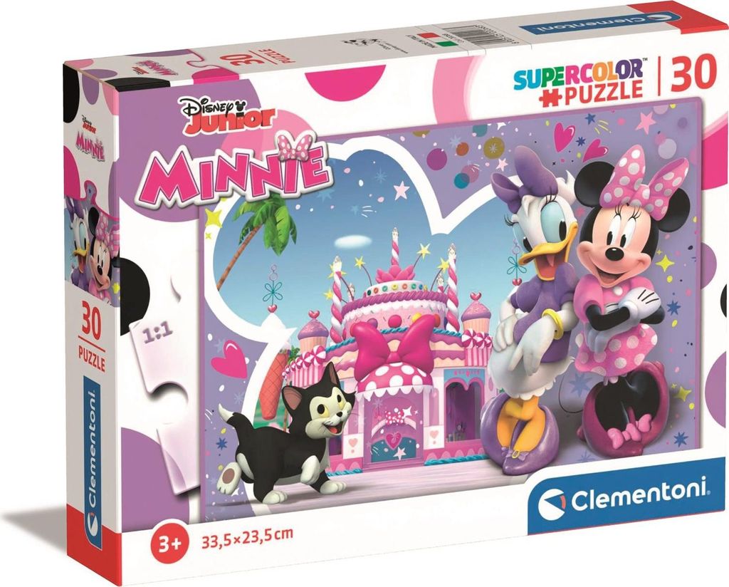 CLEMENTONI Puzzle Minnie Mouse: Geburtstagskuchen 30 Teile