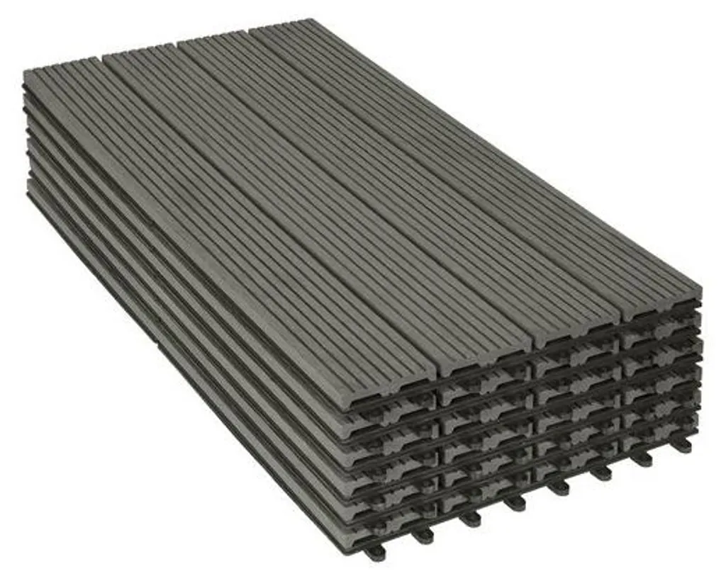 Dalles de terrasse résistantes aux UV et intempéries 30x60 lot de 6