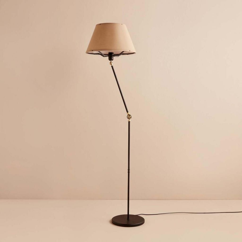 Opviq, AYD-3480, Stehlampe, 100 % PVC, Creme, 38 x 38 x 150 cm