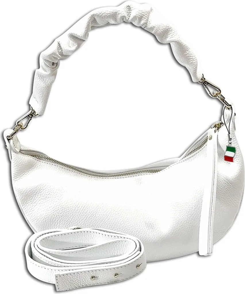 Florence borsa in pelle a tracolla city bag bianco OTF830W