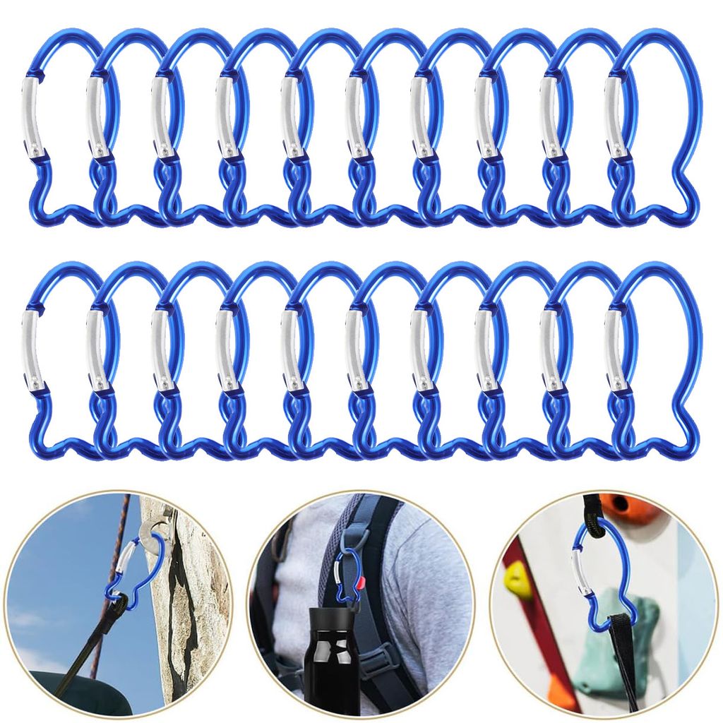 Karabiner, 20 Stück Schlüsselanhänger Fisch, Outdoor Produktbild 