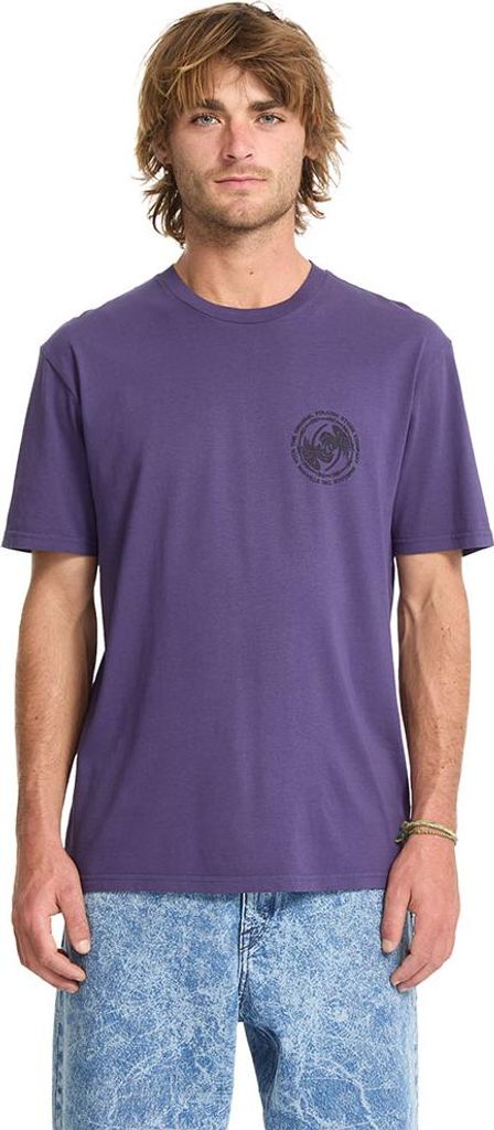 Volcom Circlepalm Pw Kurzarm-t-shirt Lila M Mann Lila M