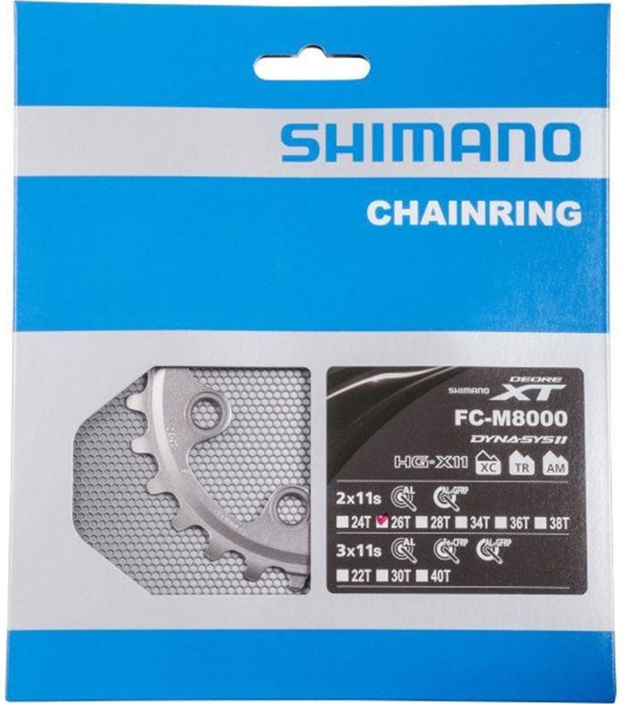 Shimano Y1RL26000 Kettenblätt 64 BCD-Asymmetrisch 26T