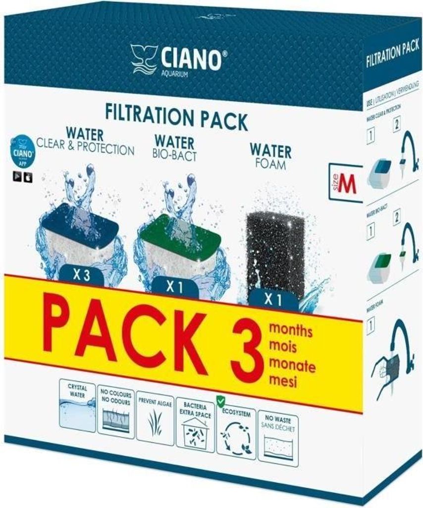 Filtračné médium Ciano filter pack 3 mesiace M filtračná Obrázok produktu 
