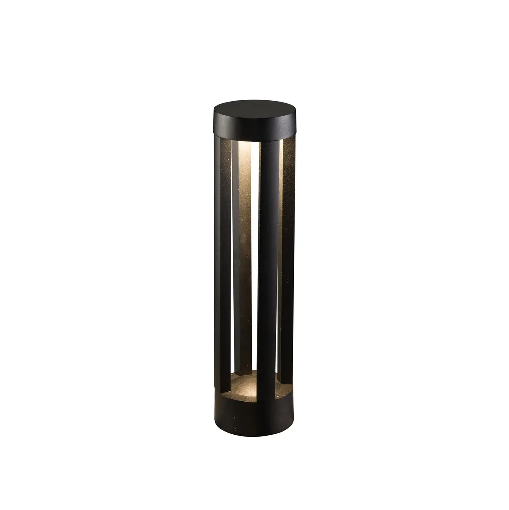 Luminaire LED TEPIC aluminium noir anti-corrosion pour balisage extérieur