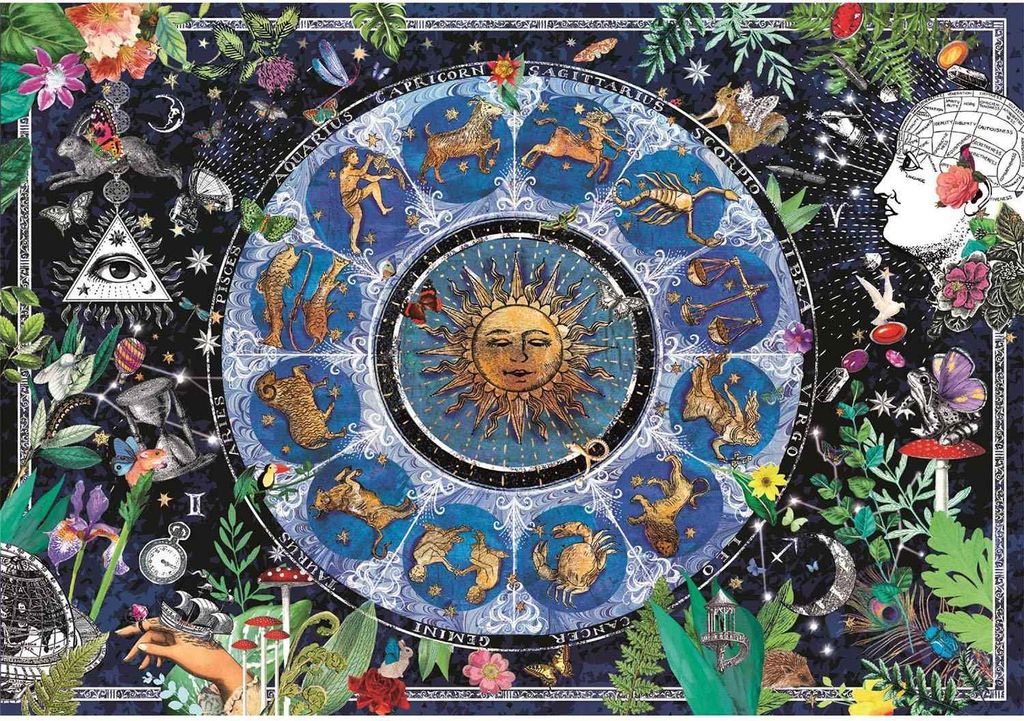 Puzzle 1000 Teile CB Hochwertige Sammlung Astrologisches Diagramm