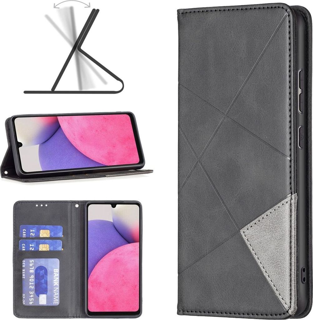 Mobigear Rhombus Slim  Samsung Galaxy A33 Hülle Klapphülle Produktbild 