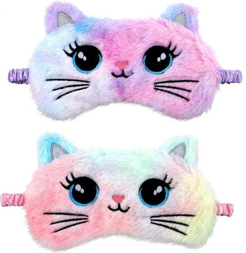 Slaapmasker-Set für Kinder - farbenfrohe Tier-Überzug - Mädchen Jungen Reiseaccessoires