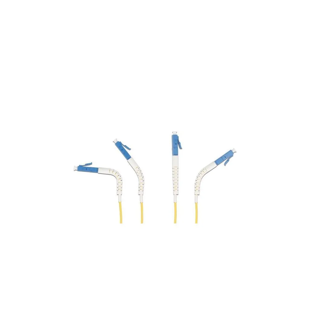 Cavo Patch Fibra Delock 10m LC/LC Monomodale OS2 Angolato Giallo