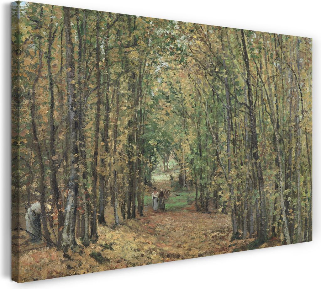 Leinwandbild (120x80cm): Camille Pissarro - Allée dans le parc de Marly, echter Holz-Keilrahmen inkl. Aufhänger, handgefertigt in Deutschland