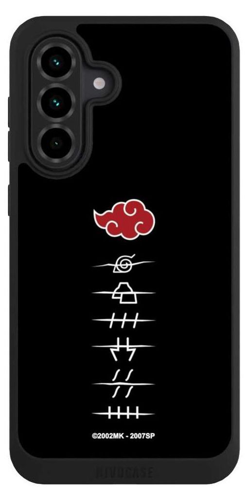 NIVOCASE Handyhülle für Samsung Galaxy A36 5G Hülle NIVOpure Case Schwarz Naruto Shippuden Offizielles Lizenzprodukt Akatsuki