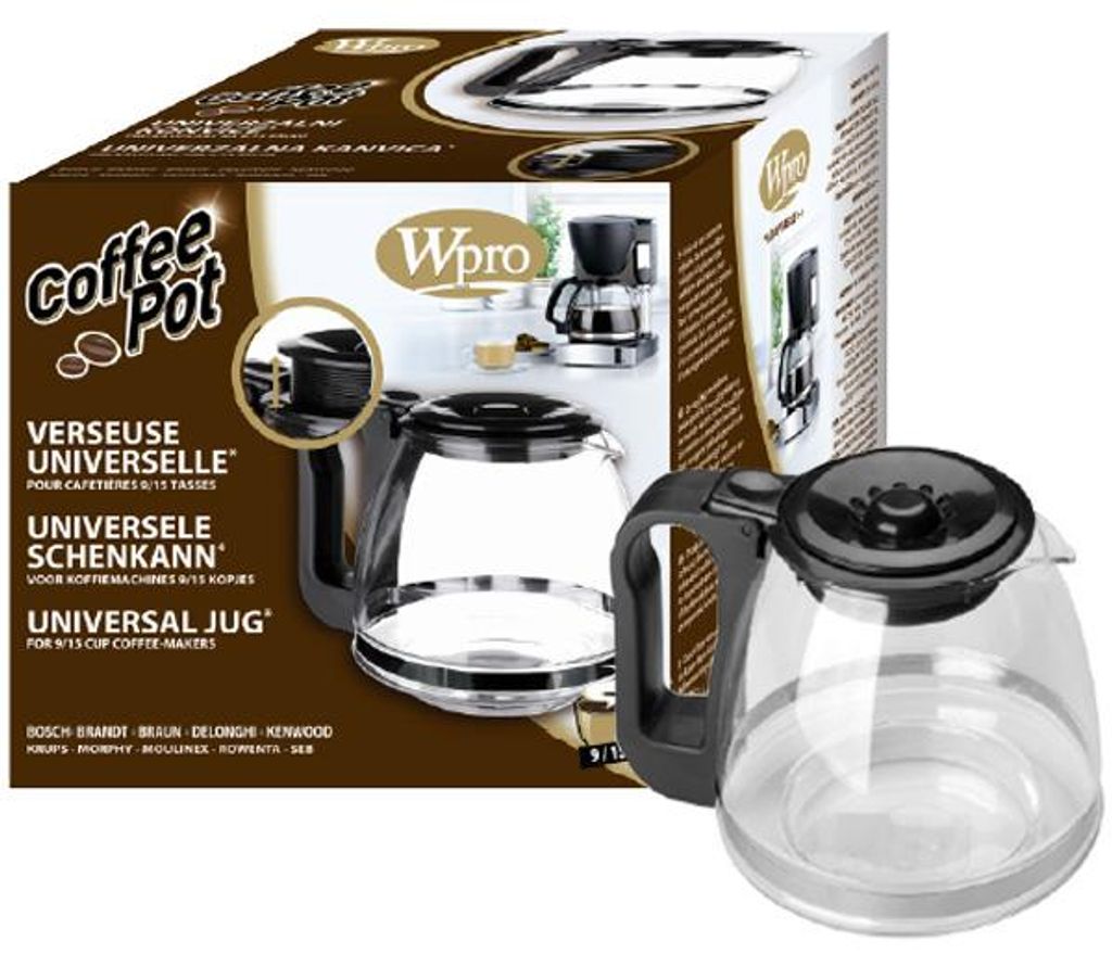 Caraffa universale per caffettiera conica 9/15 tazze Wpro Immagine del prodotto 