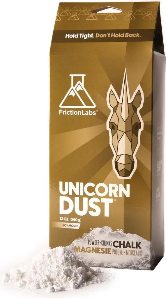 Magnésie escalade Unicorn Dust 340g pour une tenue parfaite en bloc