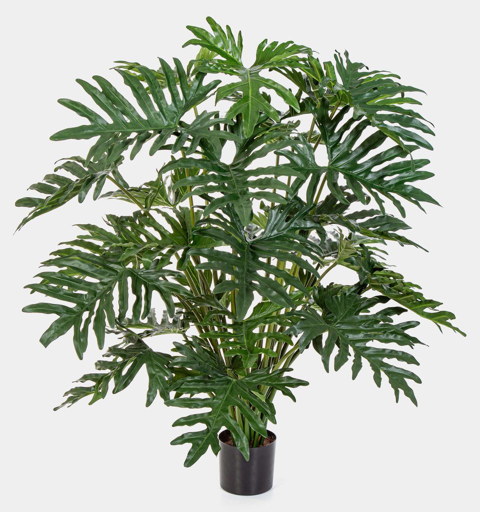 artplants.de Deko Philodendron Selloum MEGREZ, 125cm - Grünpflanze künstlich