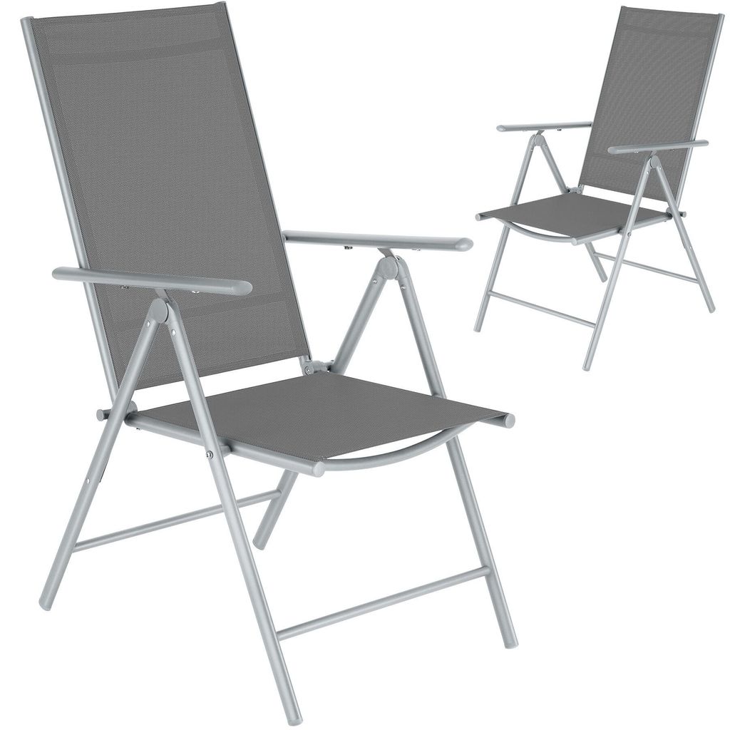 Skládací zahradní židle tectake® s nastavitelným opěradlem, Obrázek produktu 