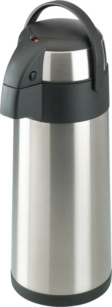Airpot Isotherme 5L en Inox Durable - Double Paroi avec Pompe de Service