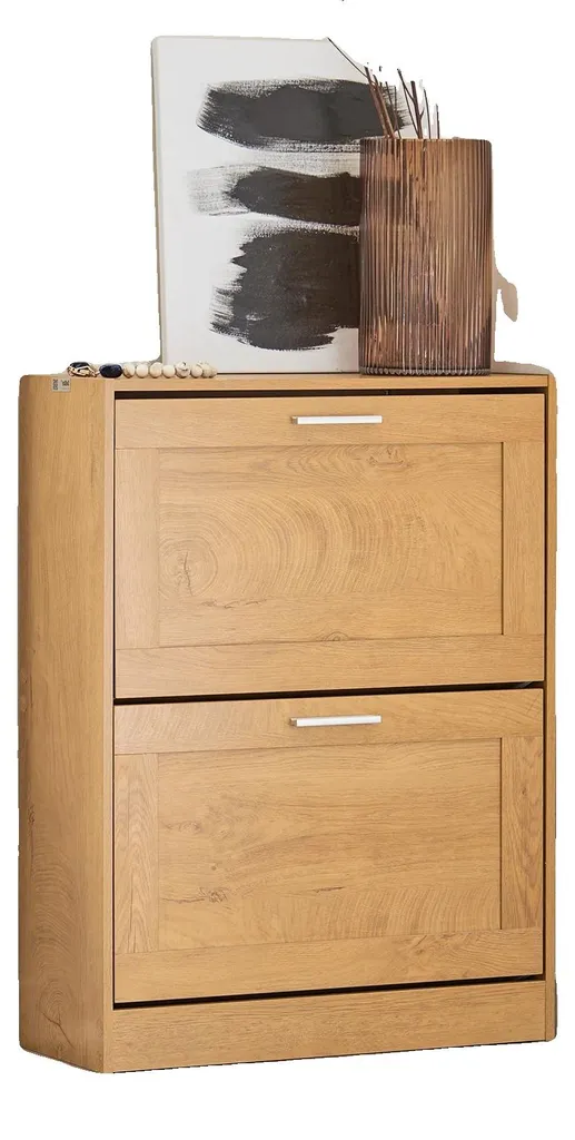 Étagère à chaussures bois café, rangement gain de place ultra robuste
