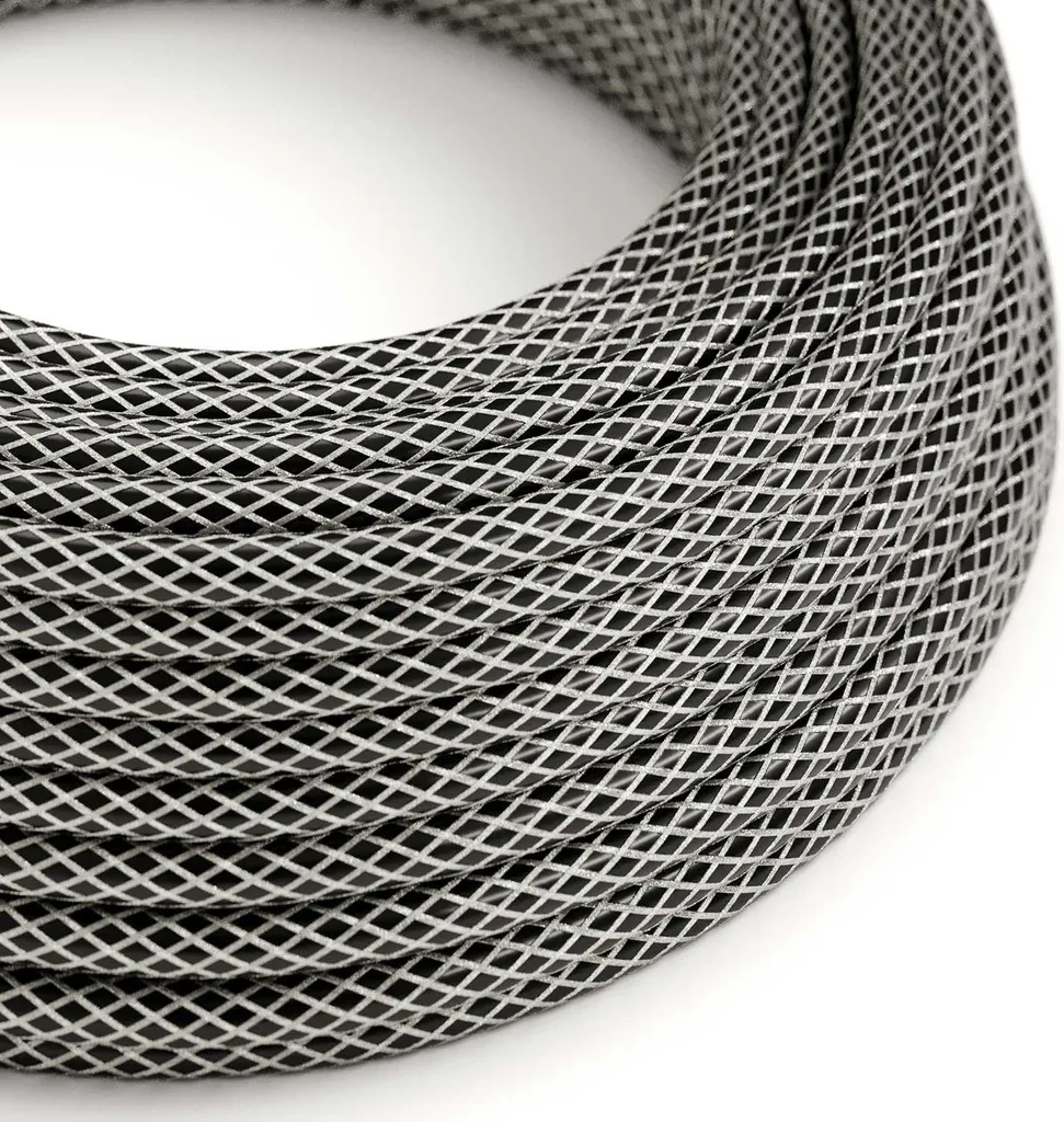 Câble textile noir anti-oxydation en cuivre étamé 3x0,75mm² bobine 50m