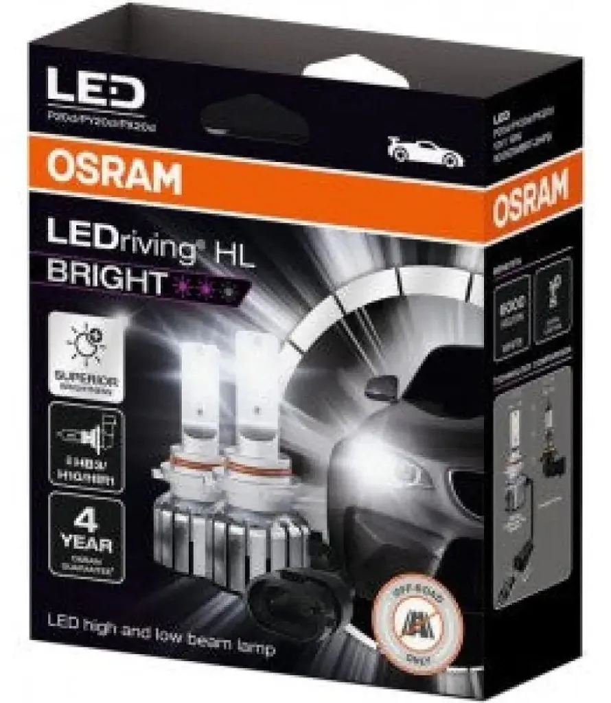 Kit ampoule LED H10 pour phare automobile 6000K blanc froid 12V 19W
