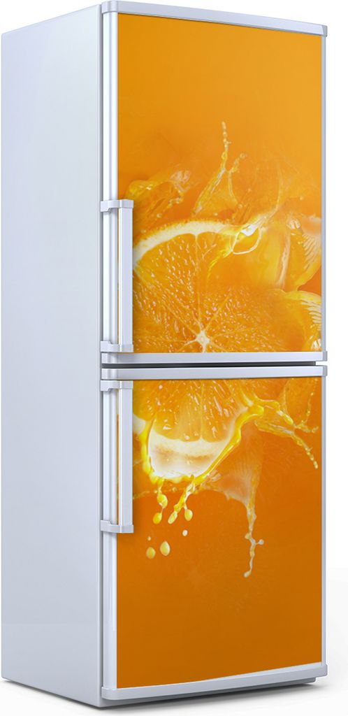 Kühlschrankdekoration 60x180 cm Aufkleber auf dem Kühlschrank - Farbige Früchte