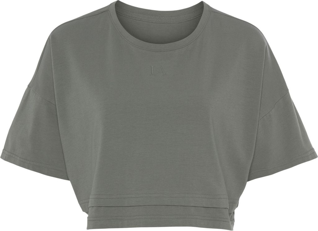 LASCANA Kurzarmshirt grün Größe M