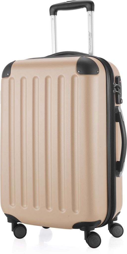 HAUPTSTADTKOFFER - Spree - Handgepäck mit Erweiterung, Koffer auf Rollen, Trolley Flugzeug Hartschalenkoffer Hand Luggage TSA, 55 cm, Cabin Bag ma...