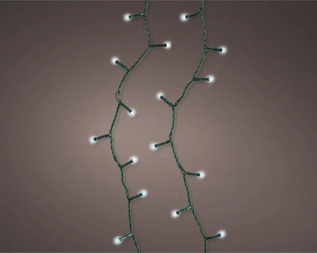 Catena Luminosa 20m 200 LED Bianco Freddo - Luci Natalizie IP44