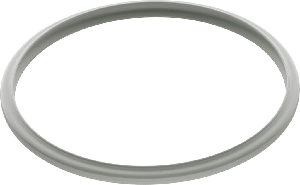 A gray ring on a white background.