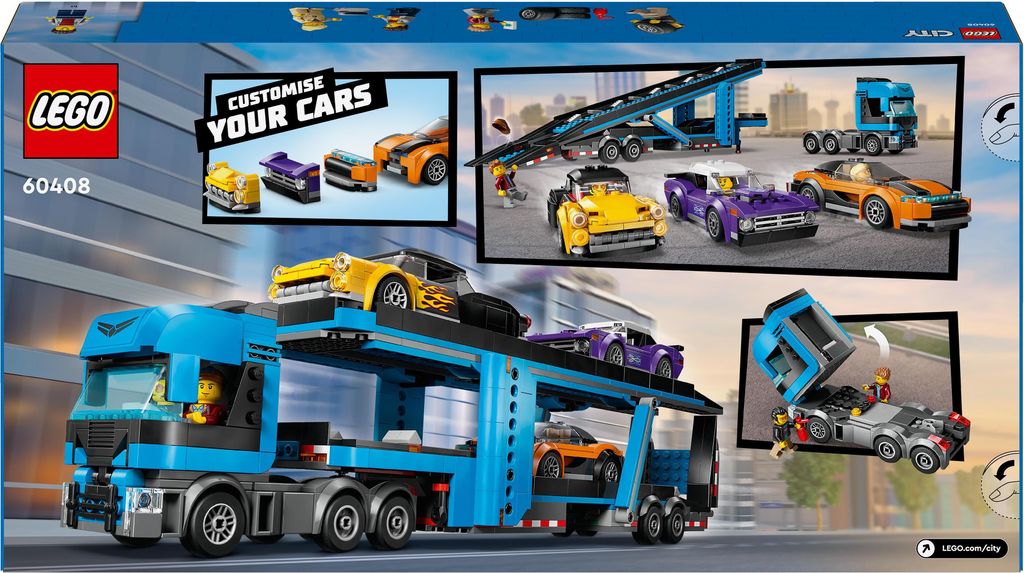 LEGO® City 60408 Ciężarówka do transportu samochodów z Zdjęcie produktu 8
