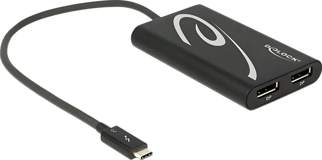 Solution Multi-Écrans 4K via Adaptateur Thunderbolt 3 vers 2x DP Delock - 2