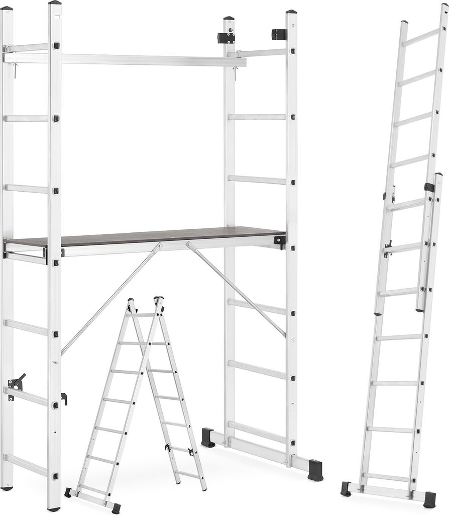 Viacúčelový rebrík + lešenie 114x33cm 2x7 priečok BASIC Obrázok produktu 16