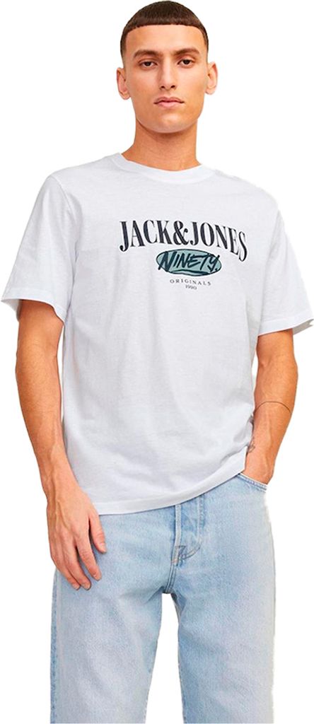 Jack & Jones Cobin Kurzarm-t-shirt Weiß S Mann Weiß S