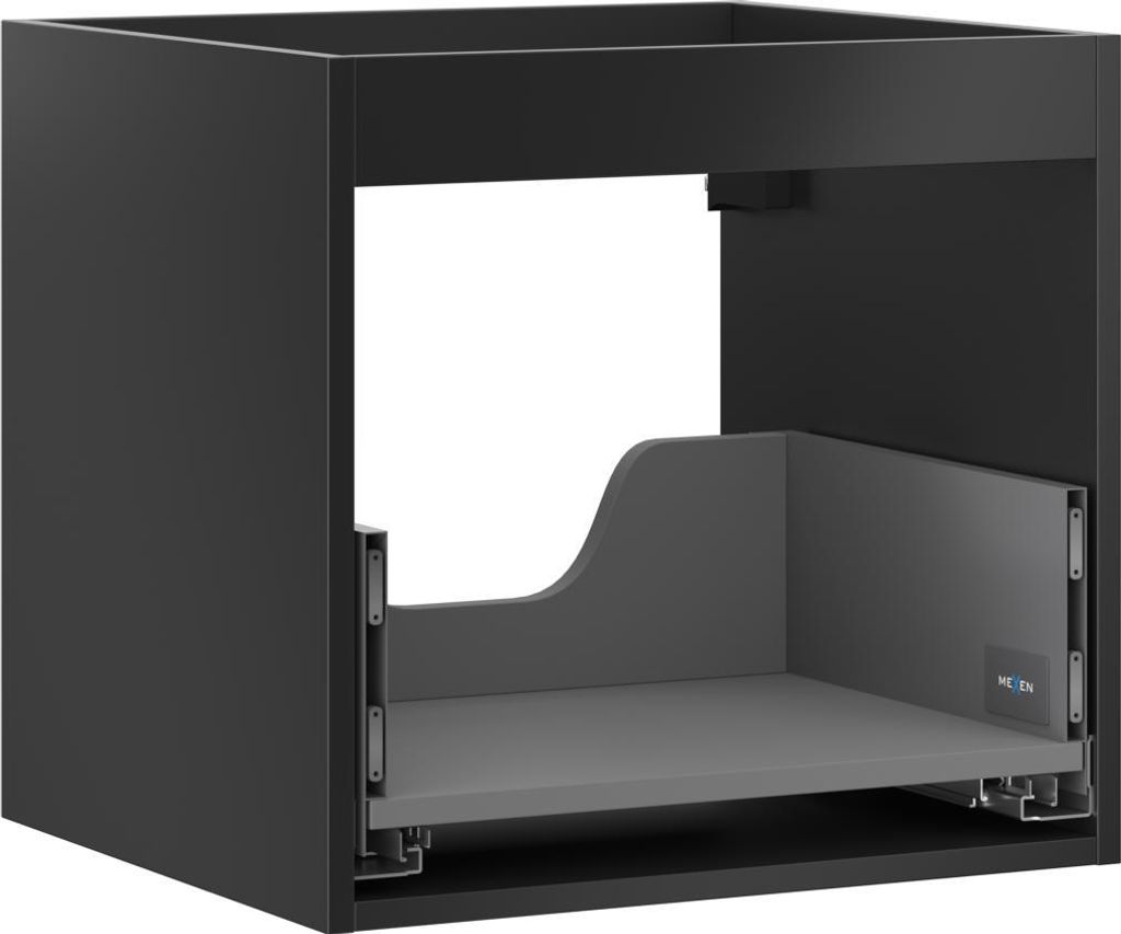 Mexen Box-A Korpus des Unterschranks 50 cm, 1 Schublade, Schwarz Matt - 91AX0-0500-470-1-71