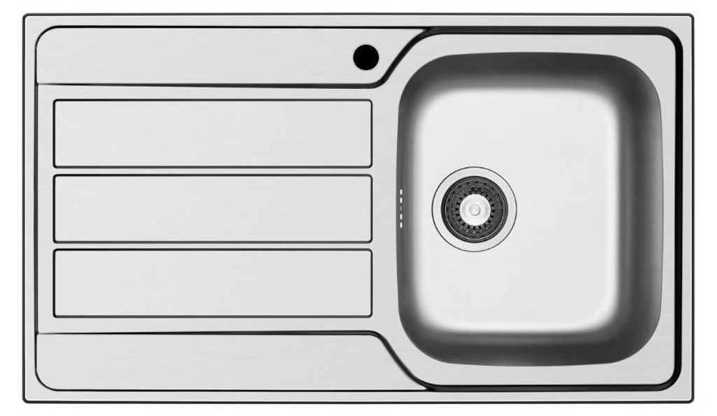Lavello da incasso Tirreno861 in acciaio inox con vasca e Immagine del prodotto 