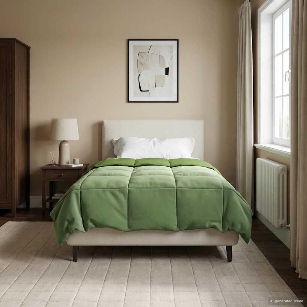 "Schlussverkauf" Ganzjahresbettdecke Gepolstert - Grün 140x200 cm Mikrofaser - Bettdecken C388