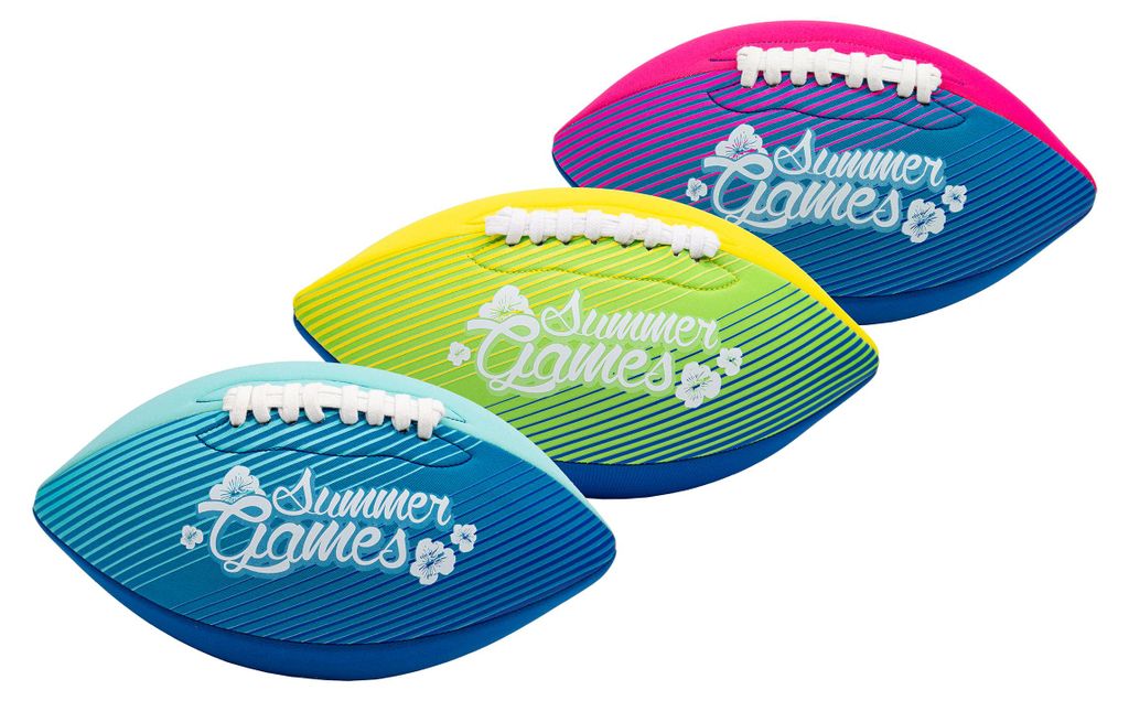 SUMMER GAMES Neopren American Football, Mini (21 cm), 3fach Produktbild 