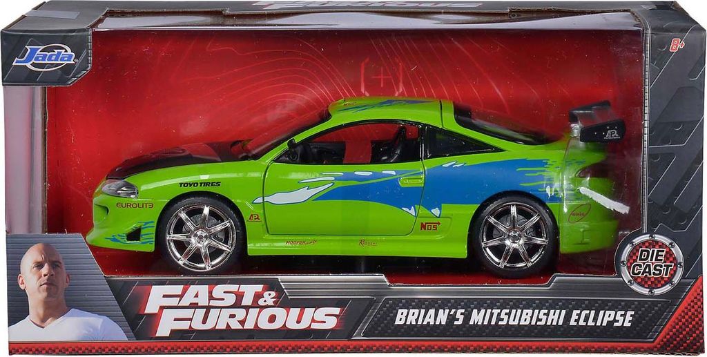 Jada Toys Fast & Furious Mitsubishi 1995 Modellauto 1:24 grün