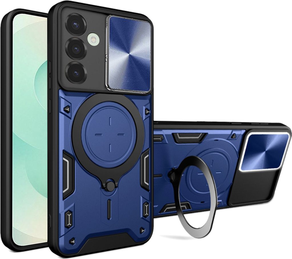 Techsuit CamGuard Pro Back Cover Hülle für Samsung Galaxy S25 Plus - Blau