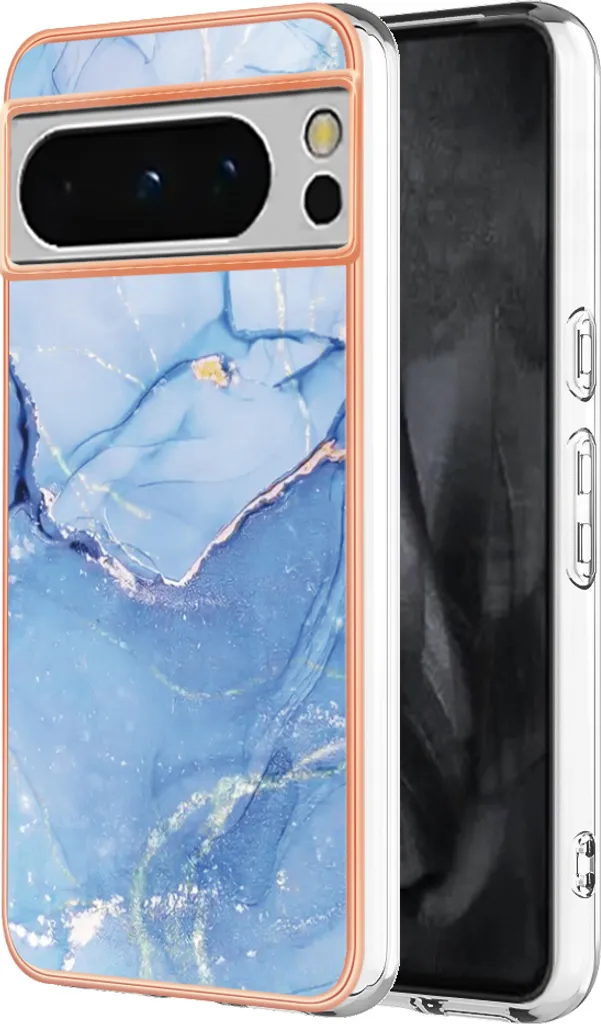 Cover Google Pixel 8 Pro Silicone Azzurro - Custodia Antiurto TPU