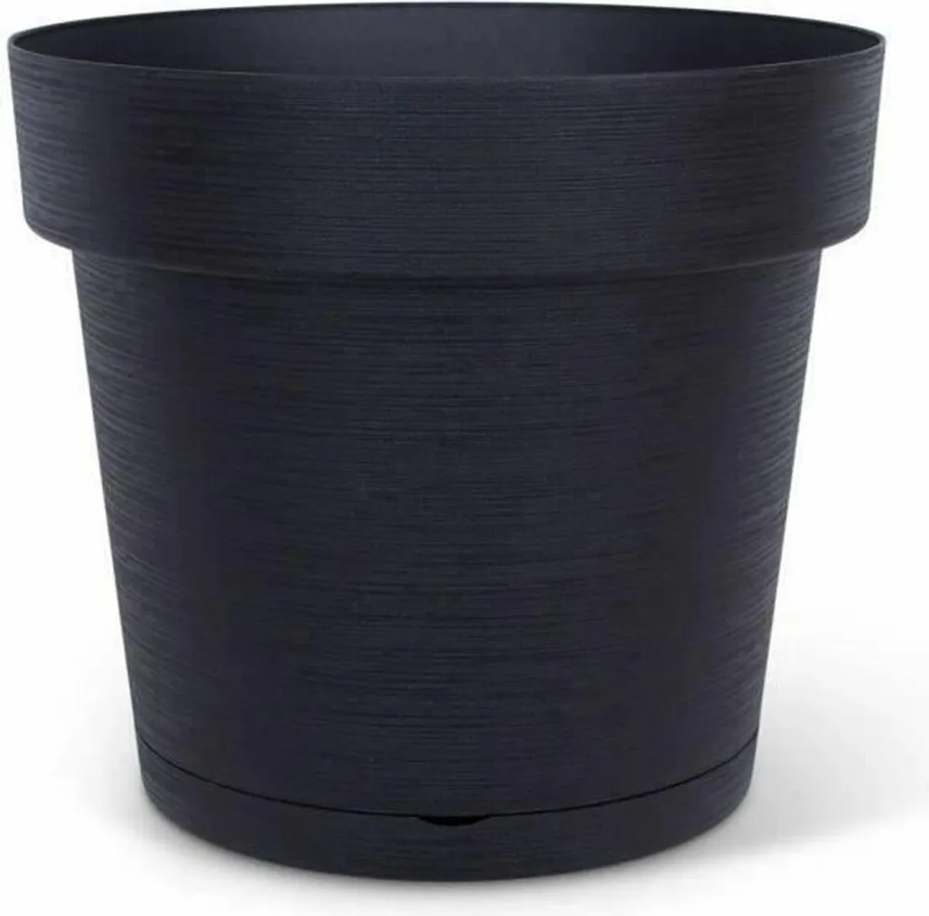 Pot de fleurs avec réserve d'eau Garden ID Anthracite pour vos plantes