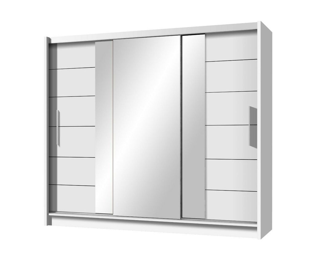Schwebetürenschrank LISSABON II 203 cm mit Spiegel – Produktbild 